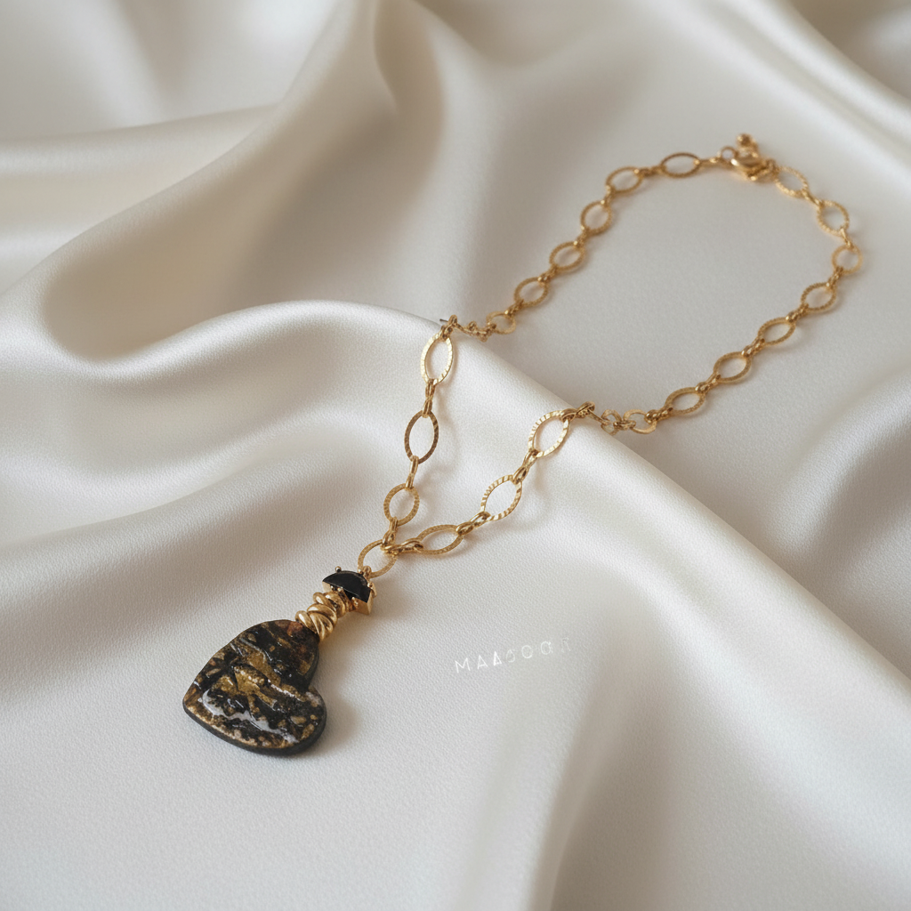 Collana Notte Stellata su seta elegante