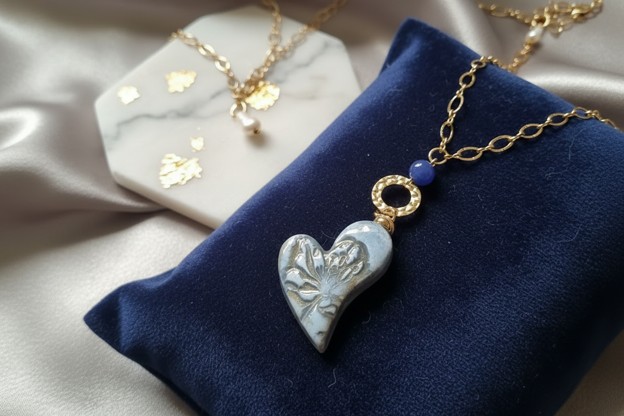 Collana Cuore Ceramica