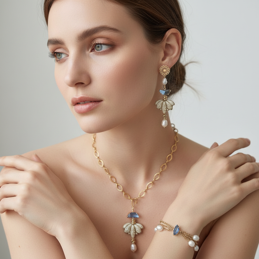 Modella con gioielli Macorì Creations