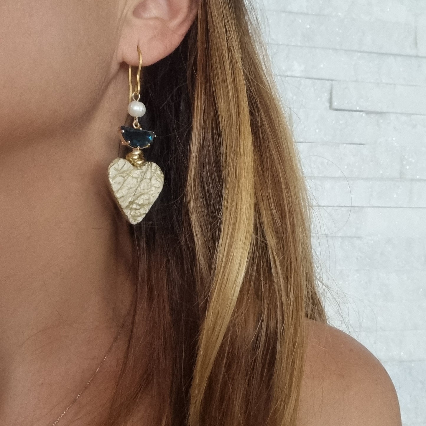 Orecchini Asimmetrici “Cuore di Mare”