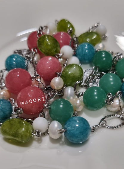 Bracciali con pietre dure e perle