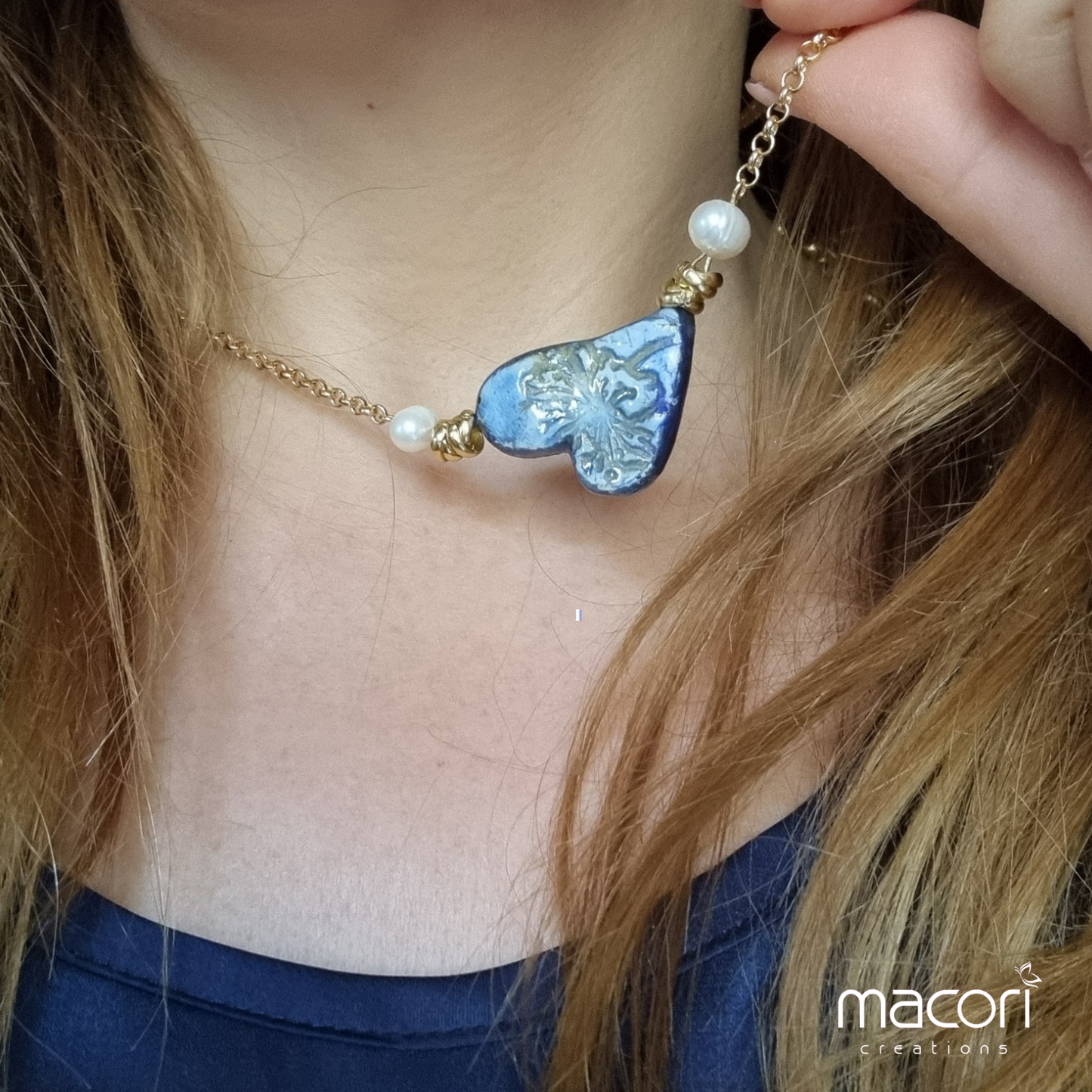 Parure Cuore Blu