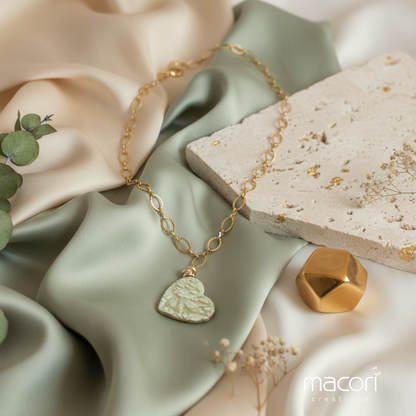 Collana Cuore Ambra