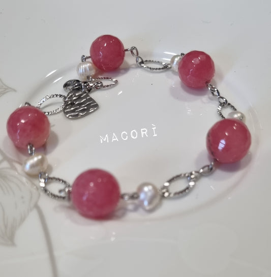 Bracciali con pietre dure e perle