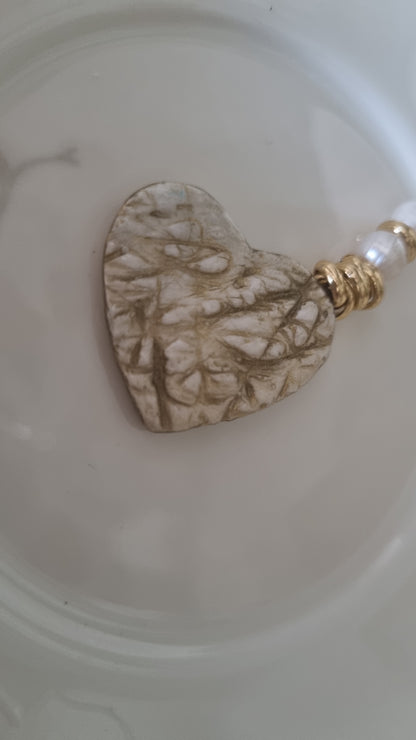 Orecchini asimmetrici cuore Amore Eterno