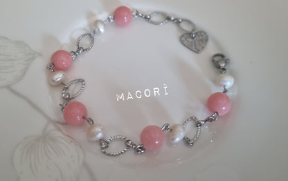 Bracciali con pietre dure e perle