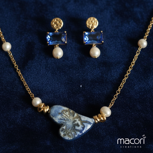 Parure Cuore Blu