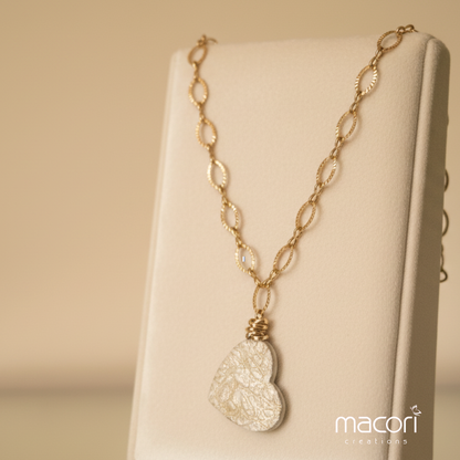 Collana Cuore Ambra