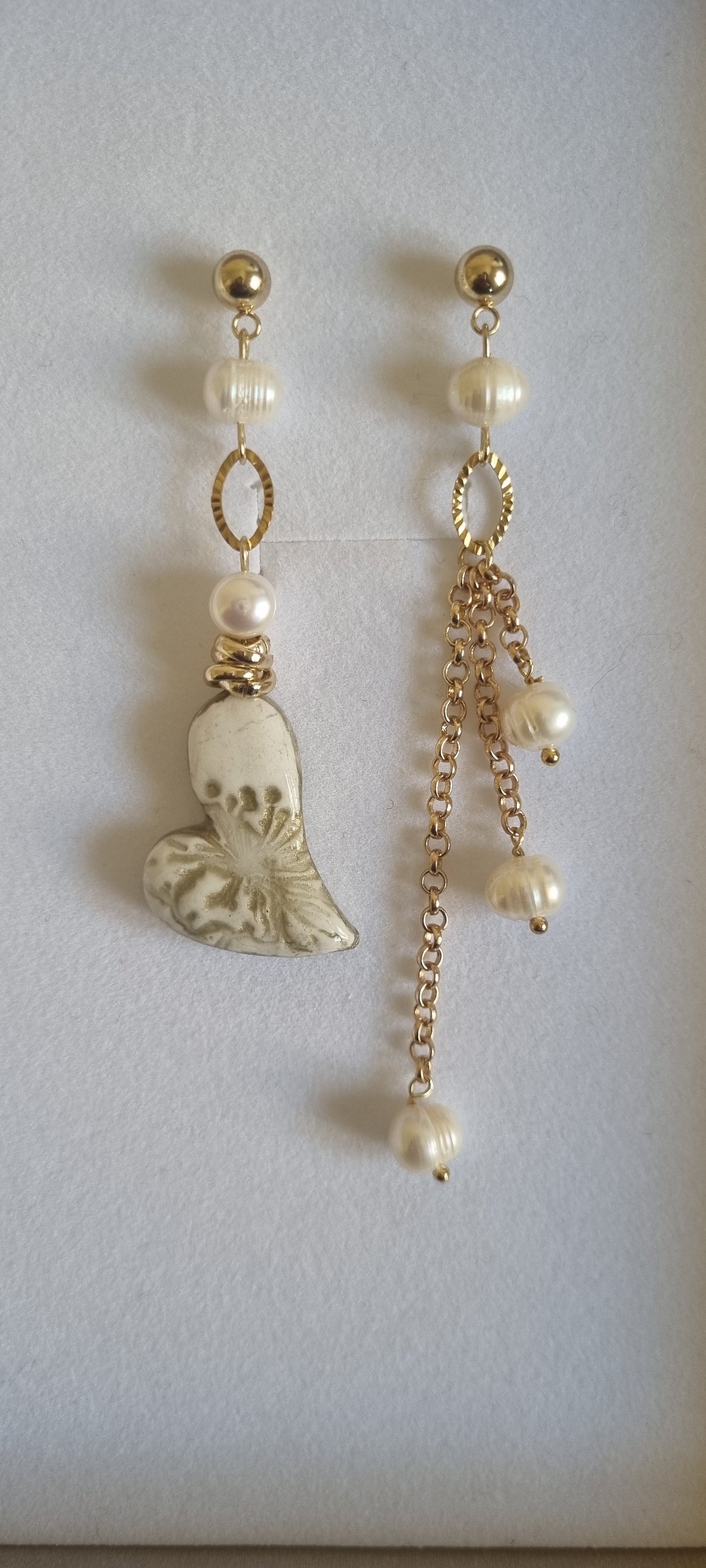 Orecchini Asimmetrici Cuore Incantato