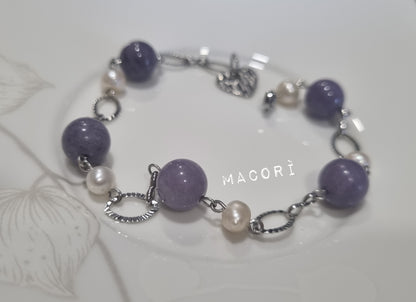 Bracciali con pietre dure e perle