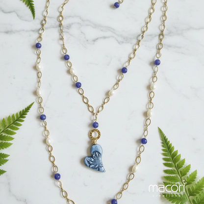Set 2 Collane Cuore in Fiore