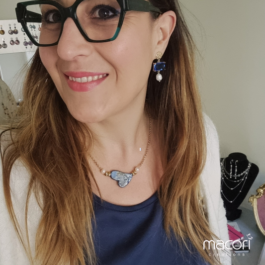 Parure Cuore Blu
