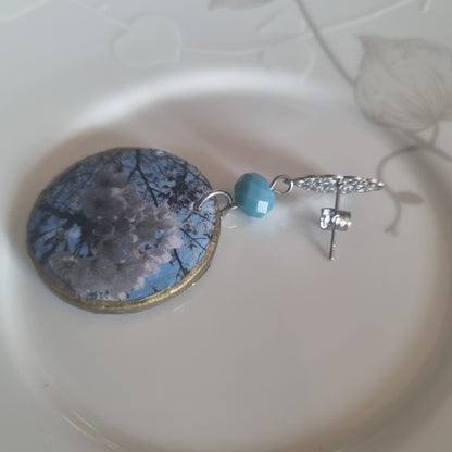 Orecchini “Cielo di Ciliegio” – Gioielli artigianali floreali