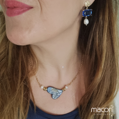 Parure Cuore Blu