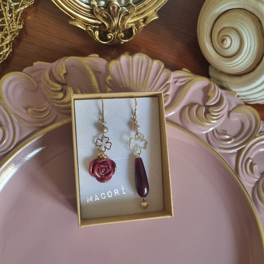 Orecchini “Fiori Ribelli” – Gioielli artigianali unici