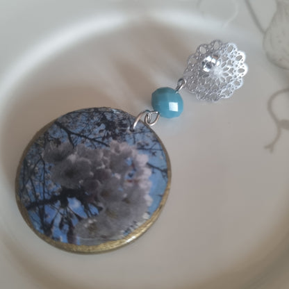 Orecchini “Cielo di Ciliegio” – Gioielli artigianali floreali