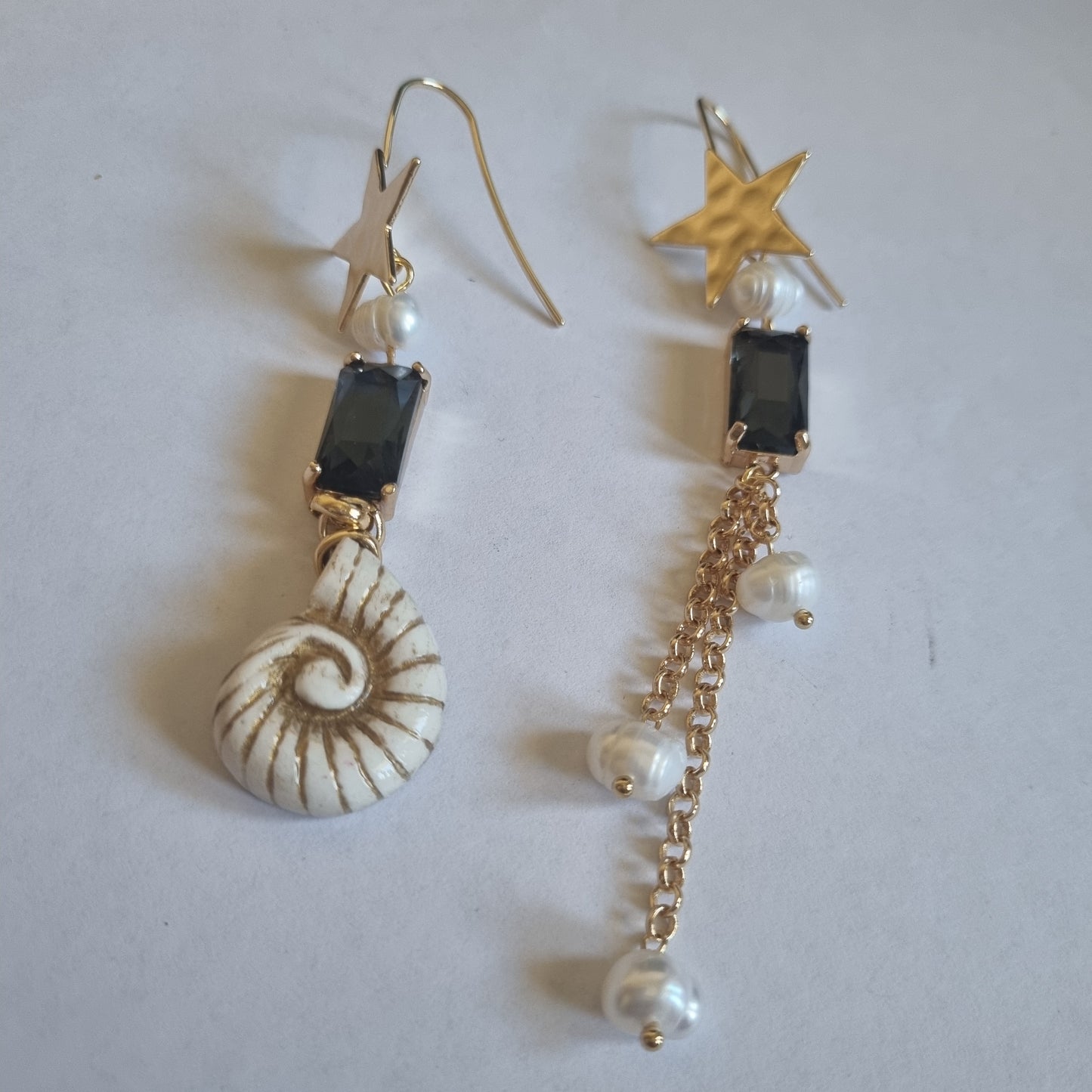 Orecchini asimmetrici “Perle di Mare”
